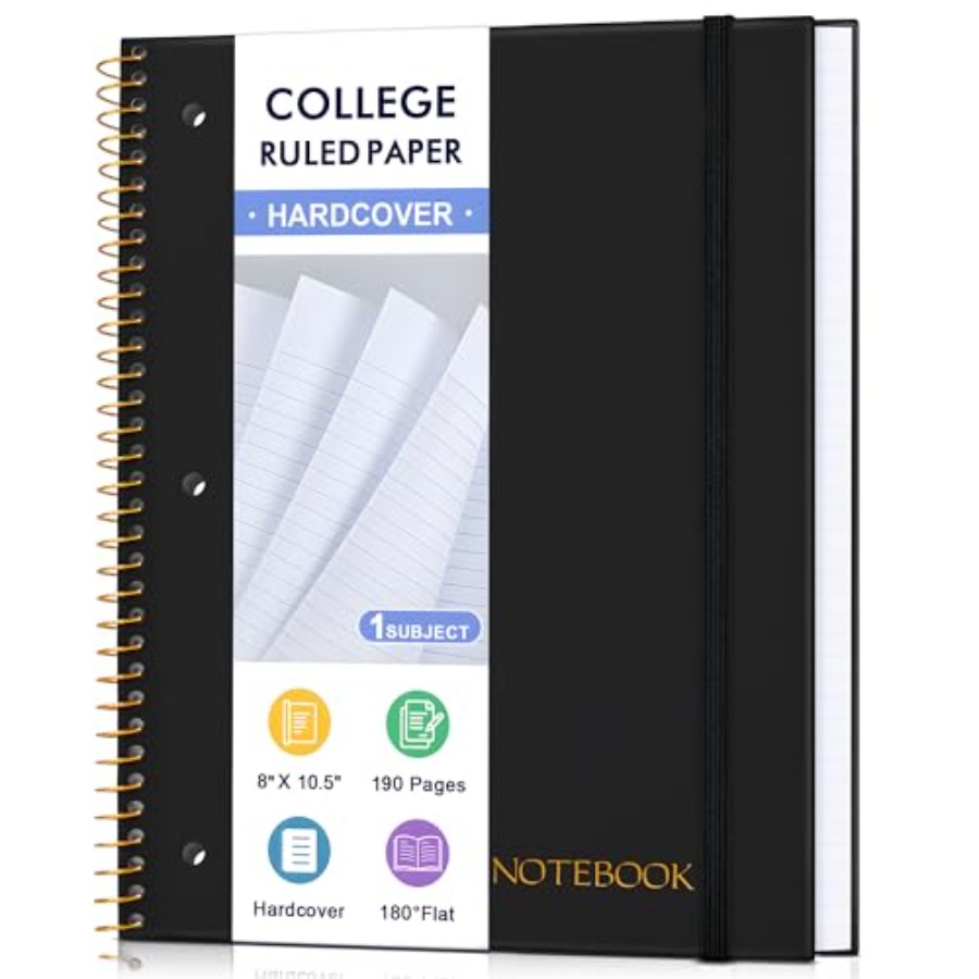 Paper Punch 3 Hole - Spiral Notebook College Ruled Paper 8