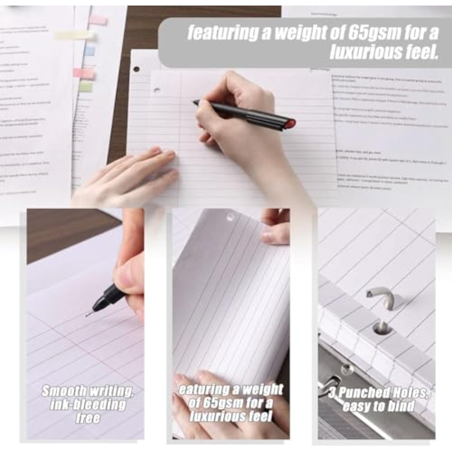 100 Sheets Loose Leaf Paper, 8 – Paper Punch 3 Hole Bewertung und Preis