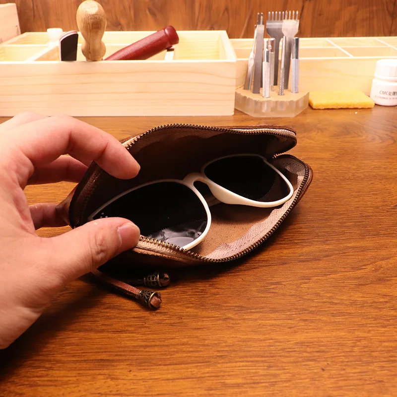 Cowhide pen bag for men vintag – Tan Stationery & Office Supply Bewertung und Preis