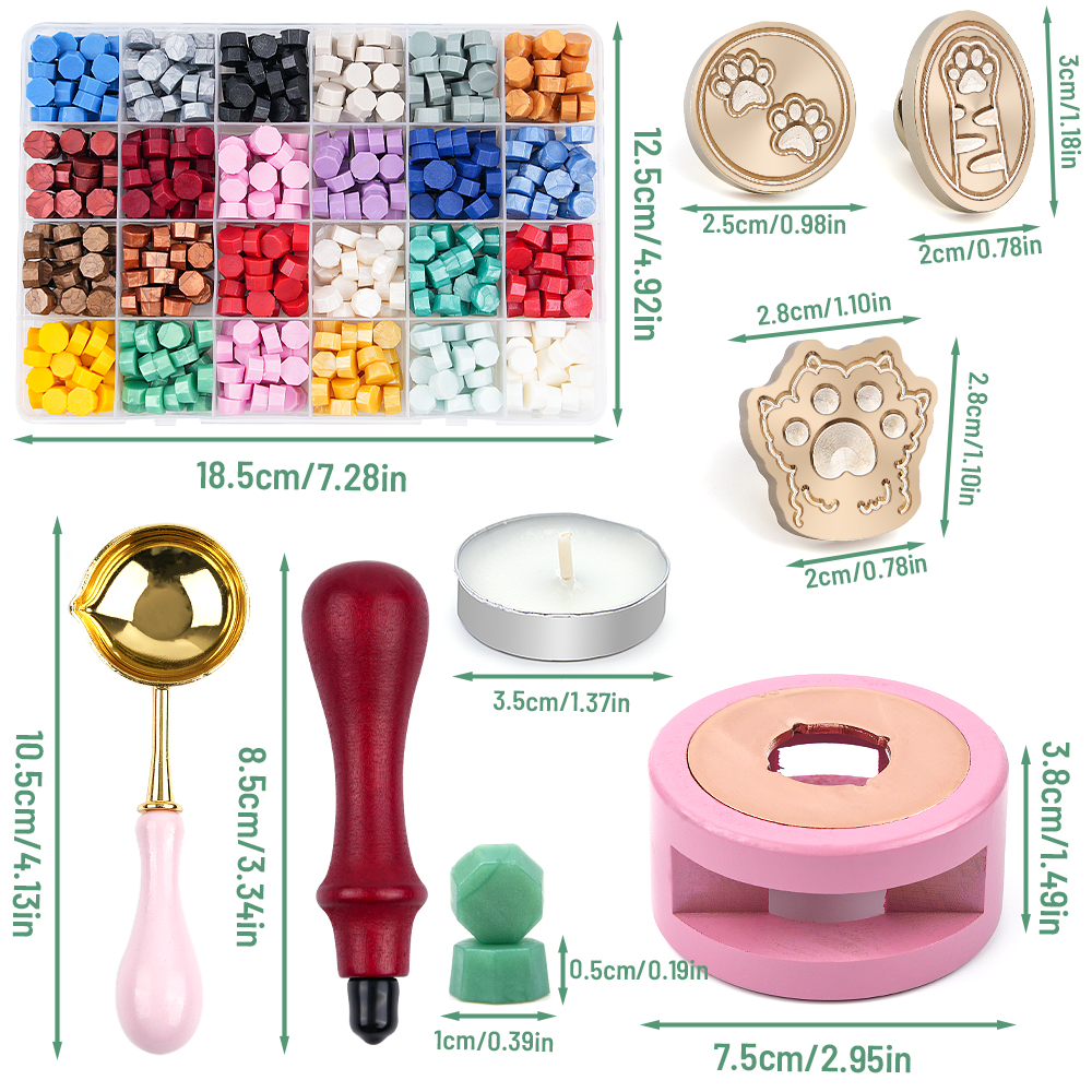 Cat Paw Wax Seal Stamp Kit wit – Wax Seal Stamp Kit Bewertung und Preis