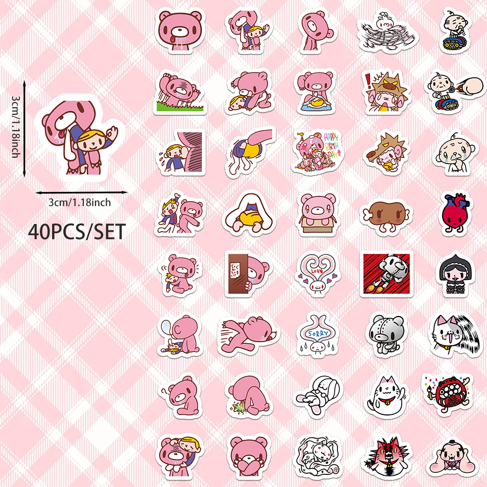 40pcs Cartoon Gloomy Bear & CH – Memo Pad Sticky Bewertung und Preis