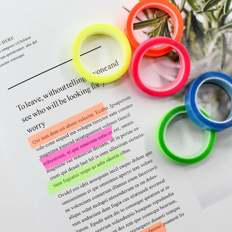 5Rolls Transparent Fluorescent – Index Tab Divider Bewertung und Preis