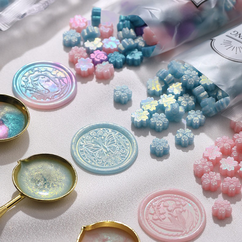 90pcs Mixed Color Glitter Saku – Wax Seal Stamp Kit Bewertung und Preis