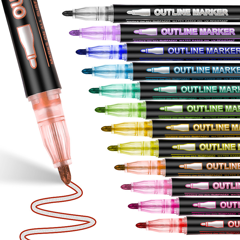 8-60 Color Double Line Outline – Highlighter Set Pastel Bewertung und Preis