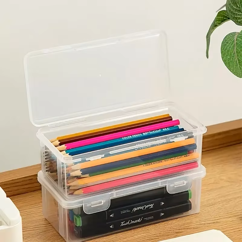 4 large transparent PP storage – Stationery Office Supply Store Bewertung und Preis