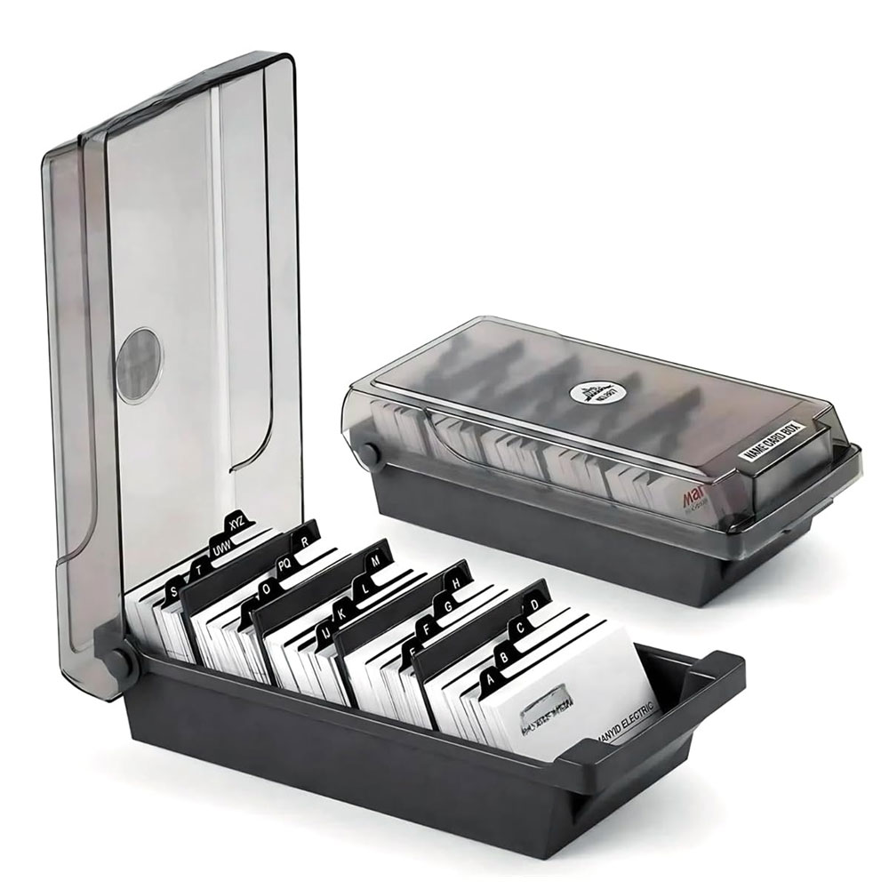 Desktop Business Card Box, Lar – Index Tab Divider Bewertung und Preis