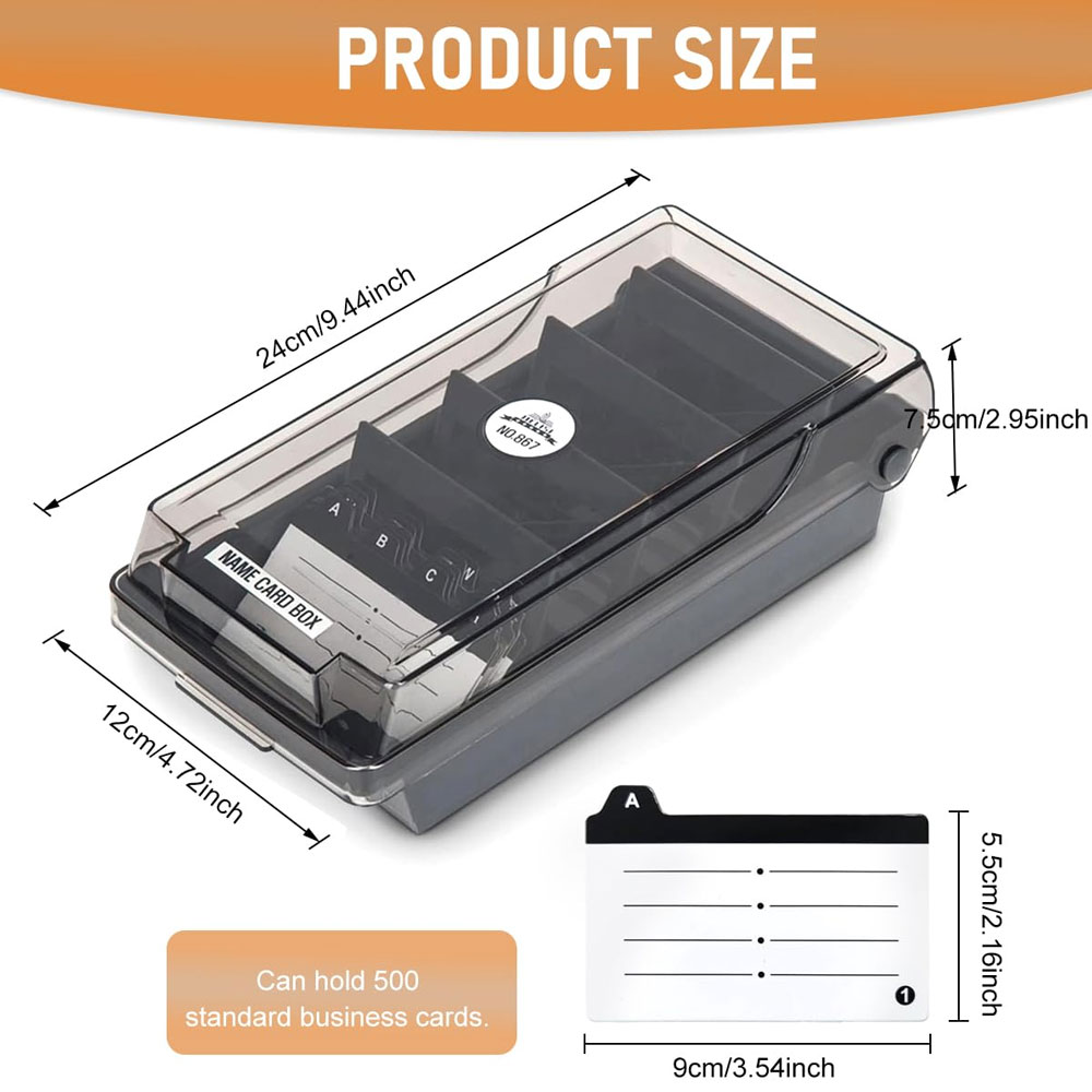Desktop Business Card Box, Lar – Index Tab Divider Bewertung und Preis