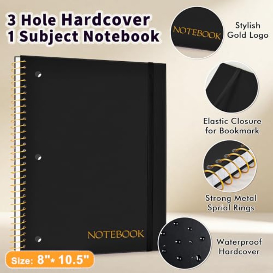 Spiral Notebook College Ruled  – Paper Punch 3 Hole Bewertung und Preis