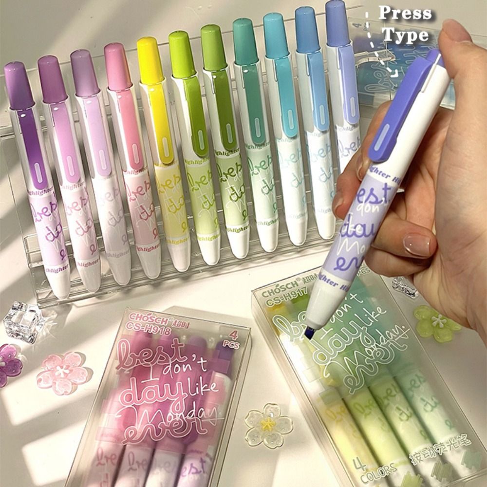 4pcs New Gradient Color Highli – Highlighter Set Pastel Bewertung und Preis