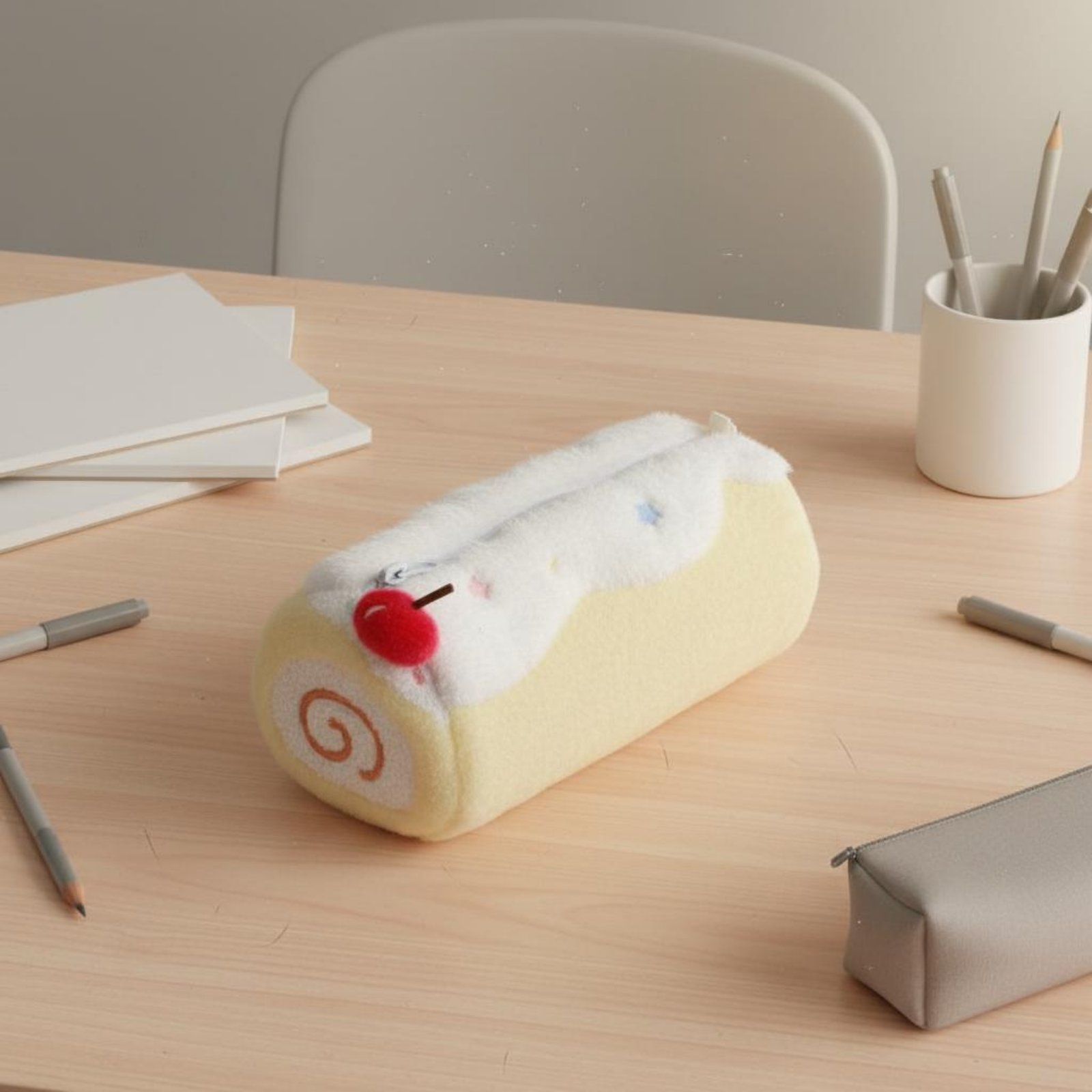 Cake Roll Pen Case Cute Design – Pen Pouch Roll Bewertung und Preis