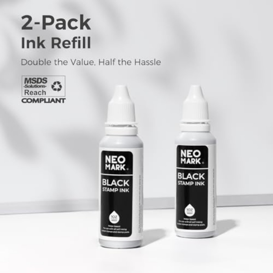 Premium Stamp Ink, 2 Pack Quic – Self Inking Stamp Bewertung und Preis