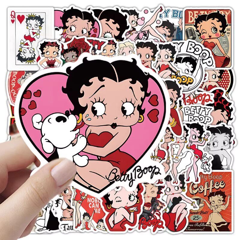 New 50PCS Betty Boop Sticker A – Memo Pad Sticky Bewertung und Preis