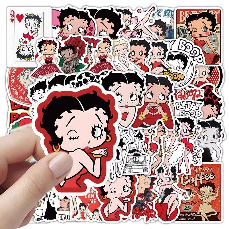 New 50PCS Betty Boop Sticker A – Memo Pad Sticky Bewertung und Preis