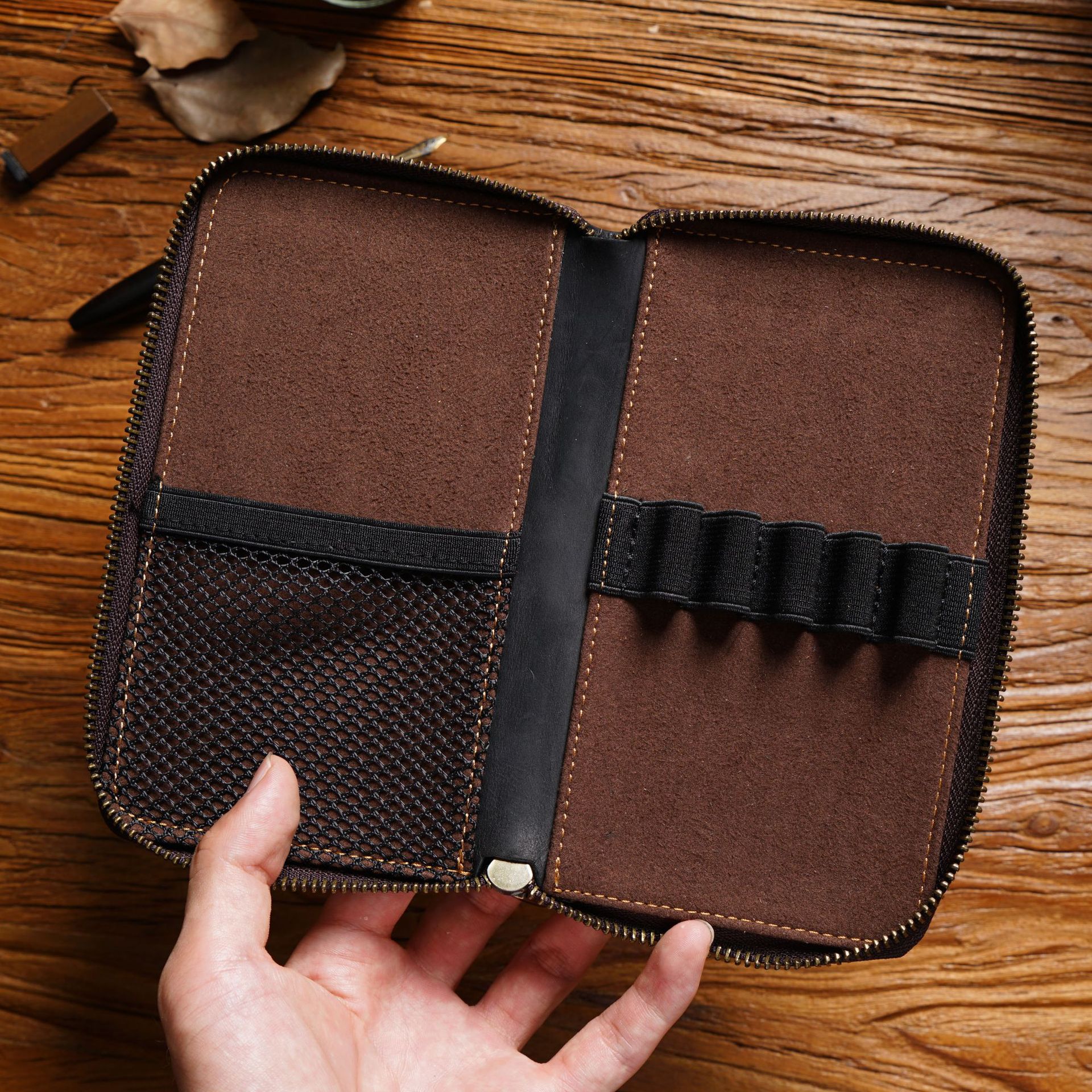 AIGUONIU Full Grain Leather Pe – Pen Pouch Roll Bewertung und Preis