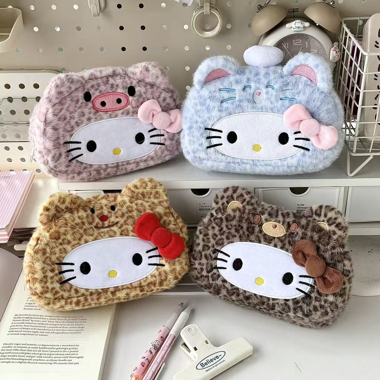New Sanrio's Leopard Print Hel – Pencil Case Large Bewertung und Preis