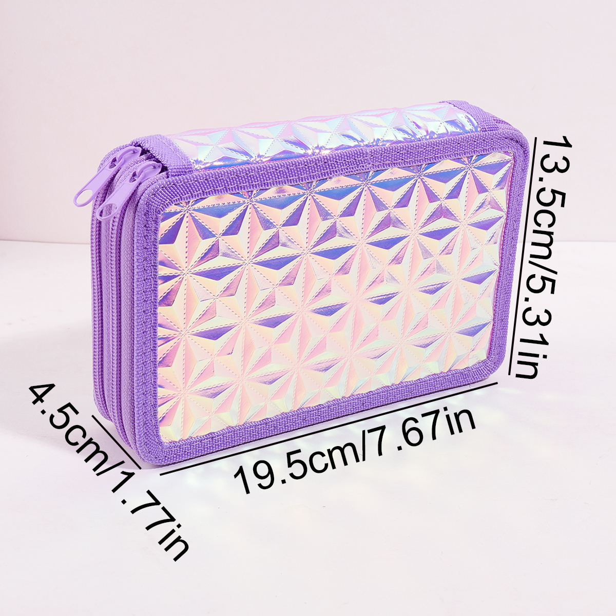 Y2K Purple Holographic Pencil  – Pencil Case Large Bewertung und Preis