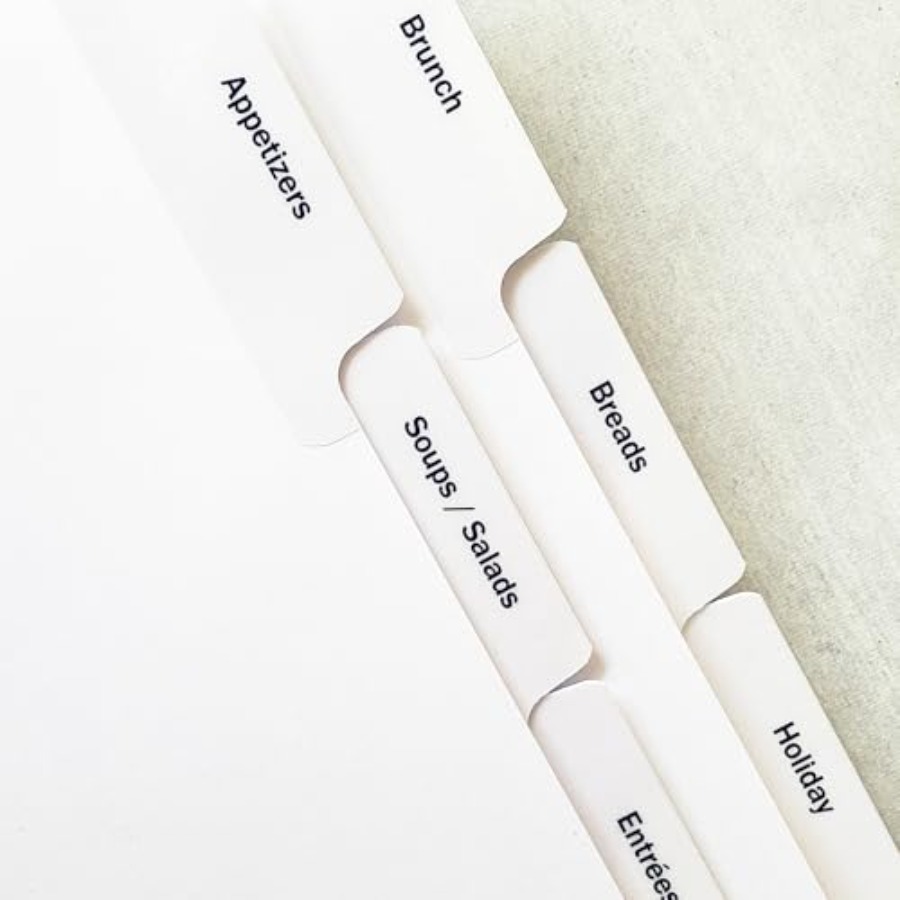 PRE-Printed Recipe Binder Inde – Index Tab Divider Bewertung und Preis