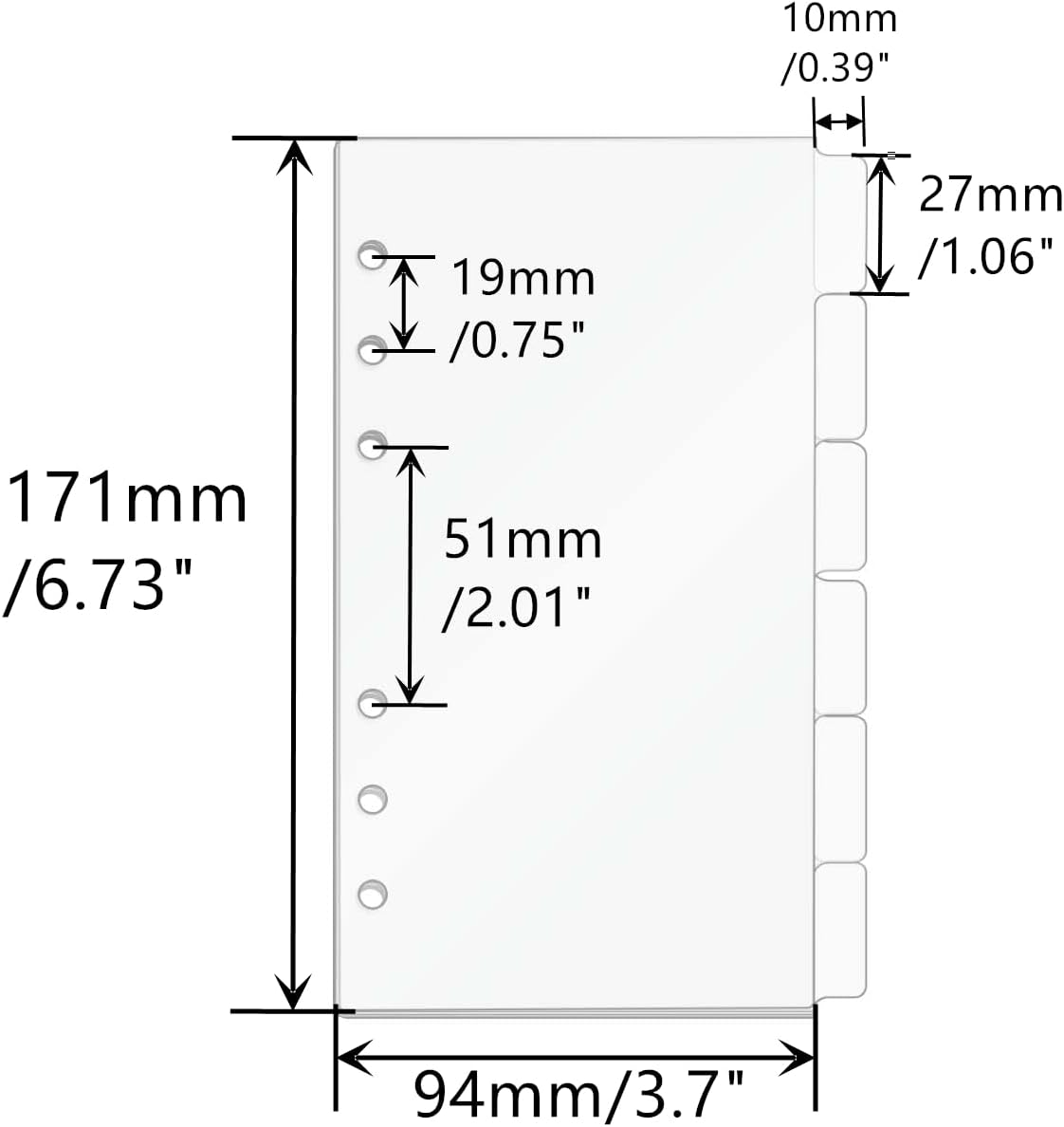 A5/A6/A7 Binder Dividers Plann – Index Tab Divider Bewertung und Preis