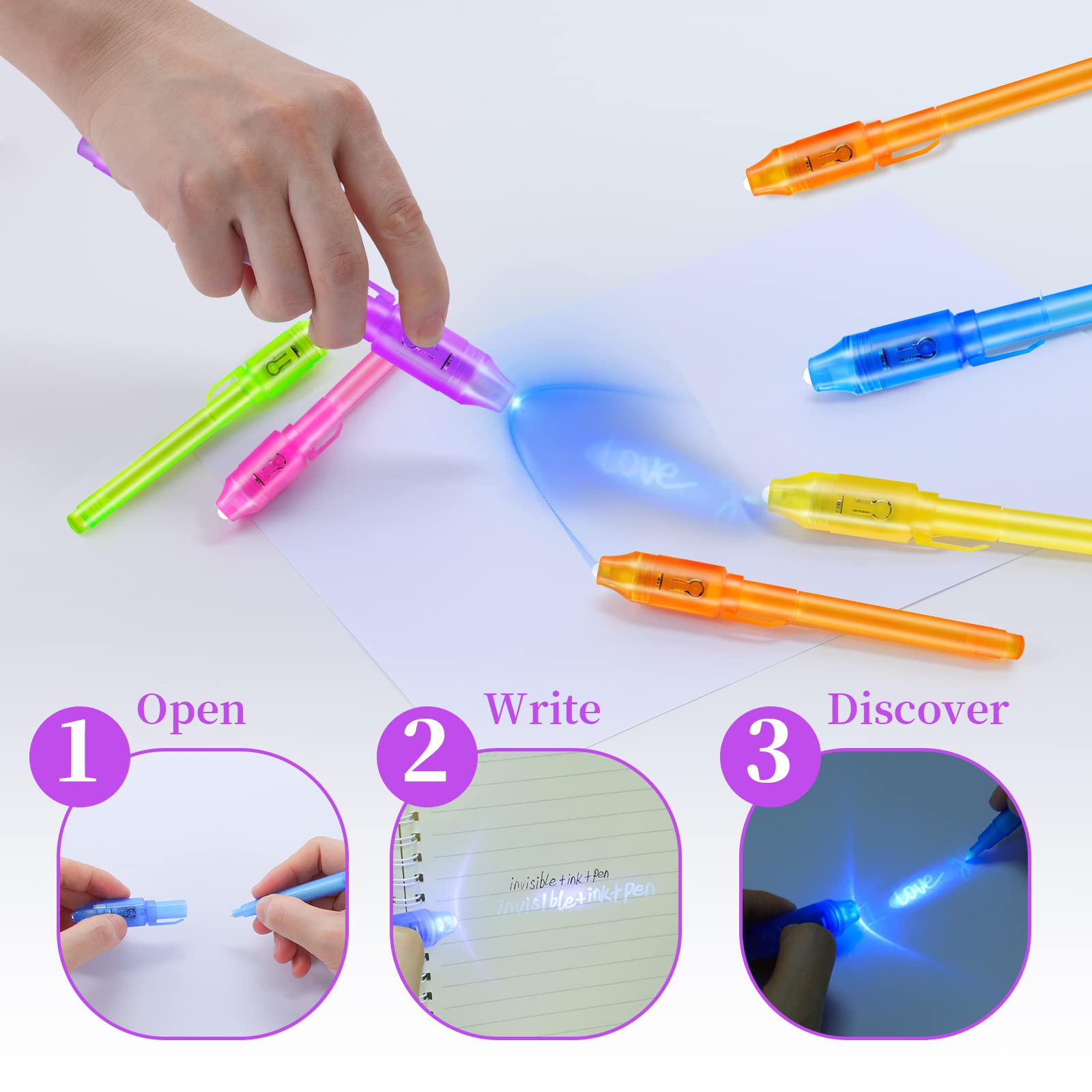 10pcs Invisible Ink Pen Magic  – Highlighter Set Pastel Bewertung und Preis