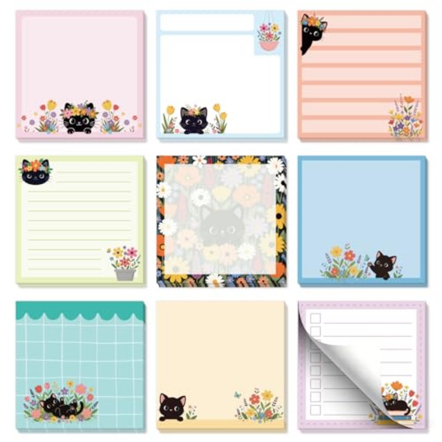 9pcs 540 Sheets Cute Sticky No – Memo Pad Sticky Bewertung und Preis