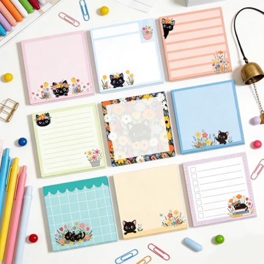 9pcs 540 Sheets Cute Sticky No – Memo Pad Sticky Bewertung und Preis