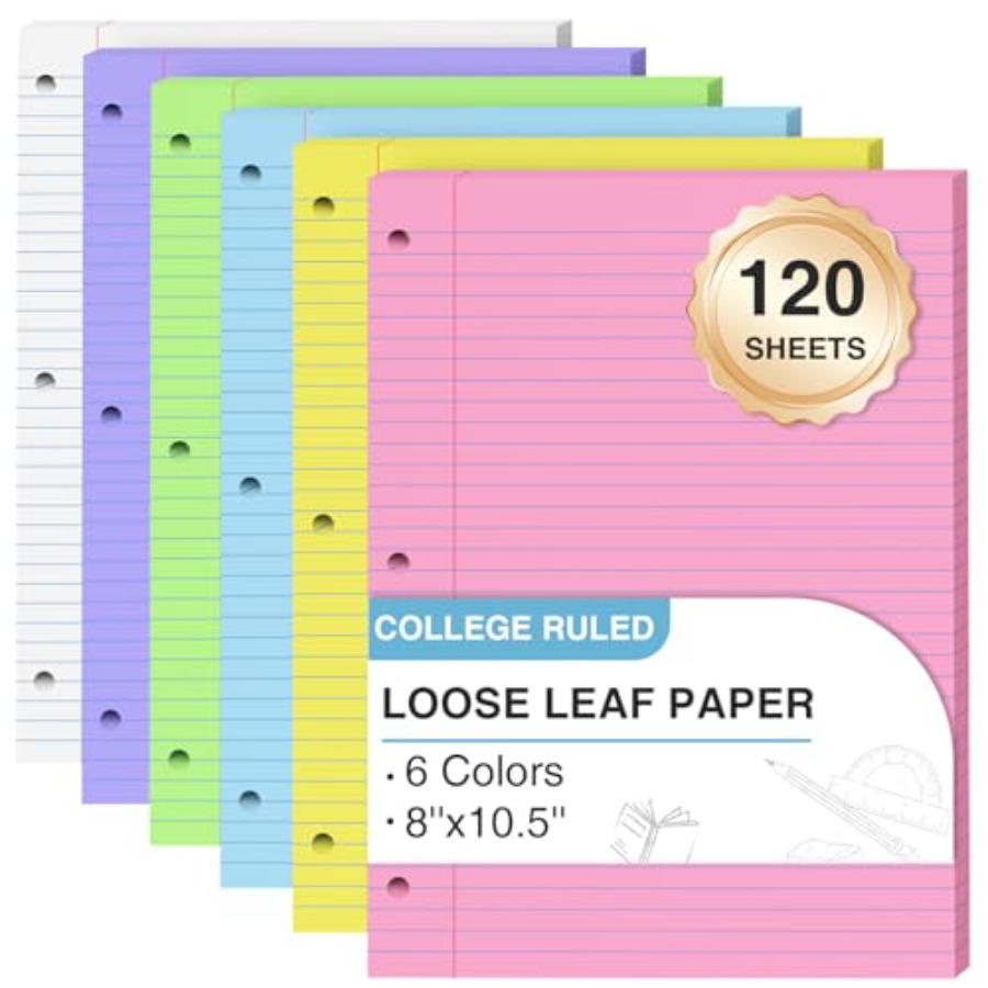 120 Sheets Loose Leaf Paper 8  – Paper Punch 3 Hole Bewertung und Preis