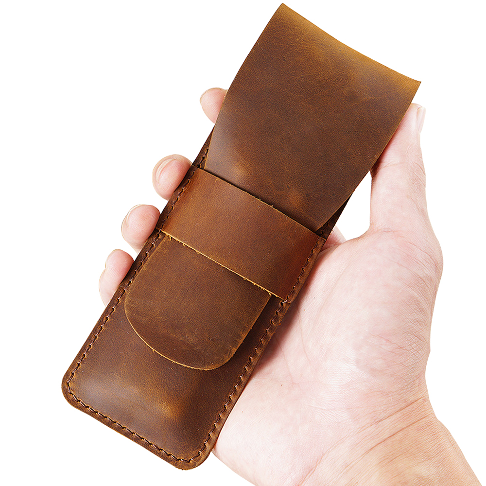 Retro Genuine Leather Pen Slee – Pen Pouch Roll Bewertung und Preis