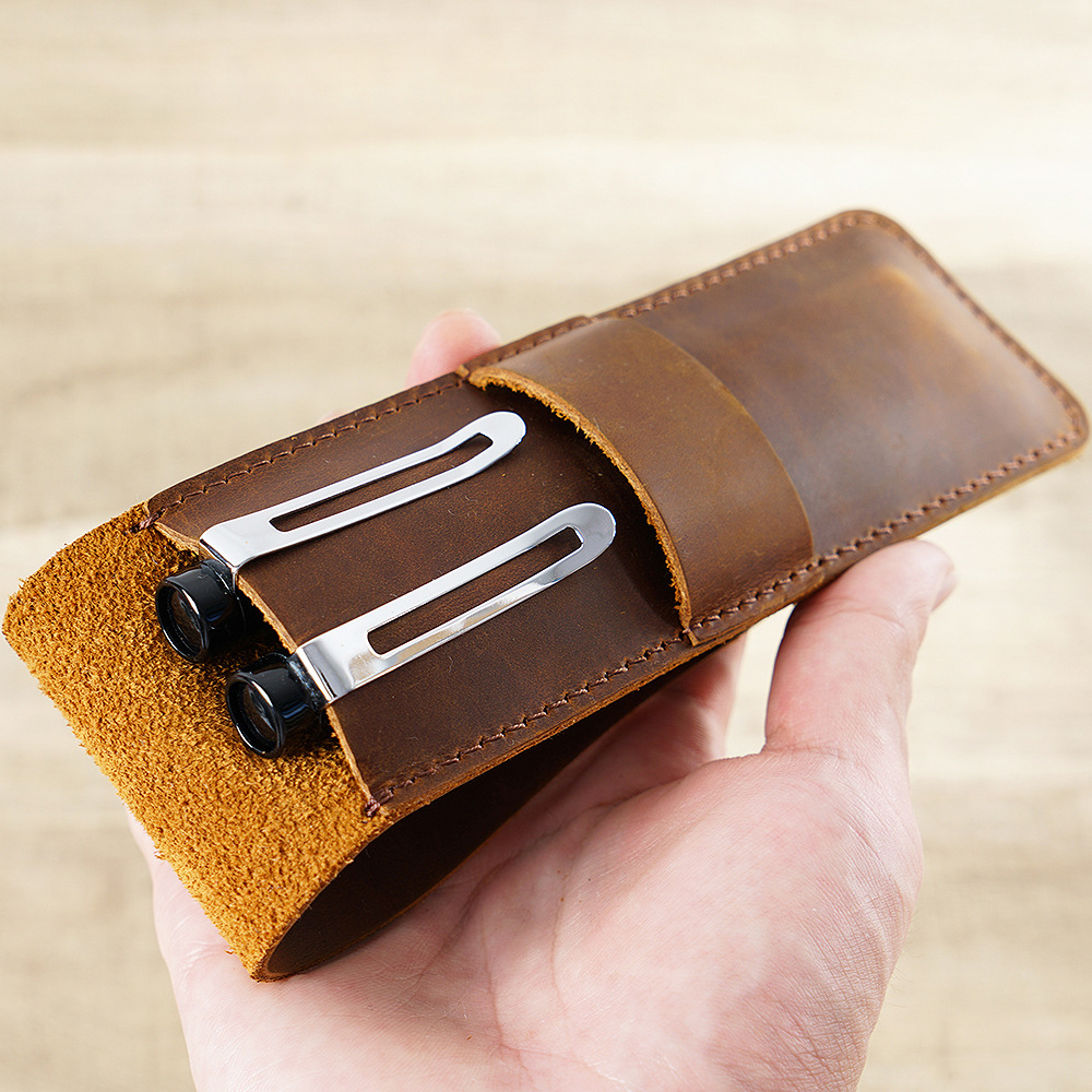 Retro Genuine Leather Pen Slee – Pen Pouch Roll Bewertung und Preis