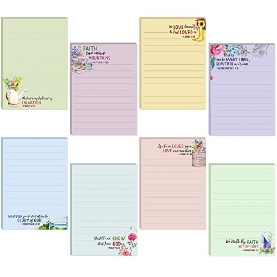8 Pack Bible Sticky Notes 240  – Memo Pad Sticky Bewertung und Preis