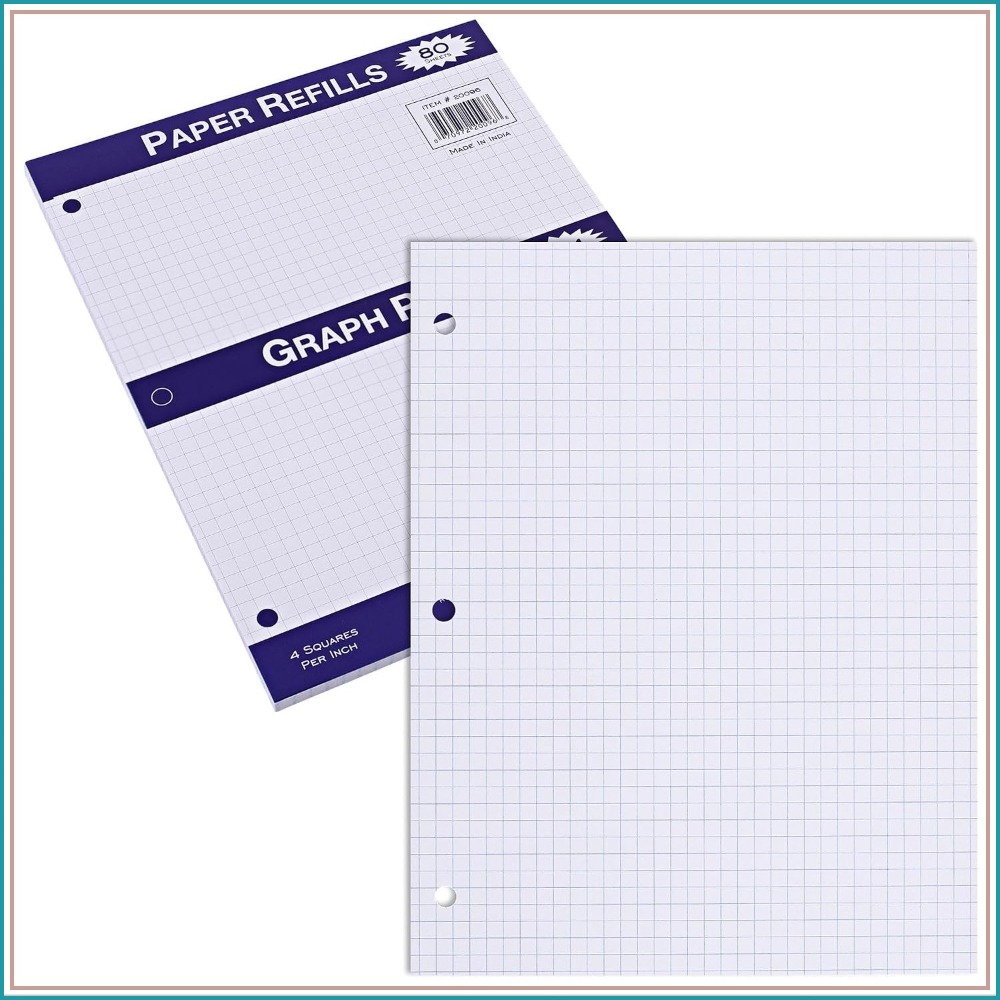 11x8.5 Graph Paper, 4x4 Grid,  – Paper Punch 3 Hole Bewertung und Preis