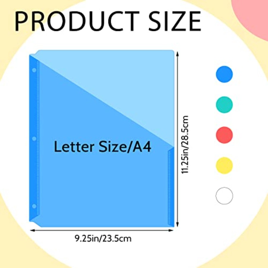5 Pack Binder Pockets 3 Hole P – Paper Punch 3 Hole Bewertung und Preis