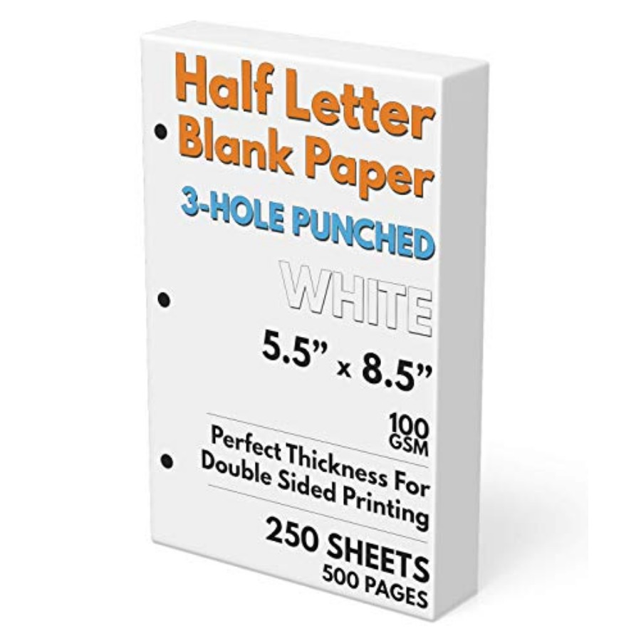 Half Letter Blank Paper, 3-Hol – Paper Punch 3 Hole Bewertung und Preis