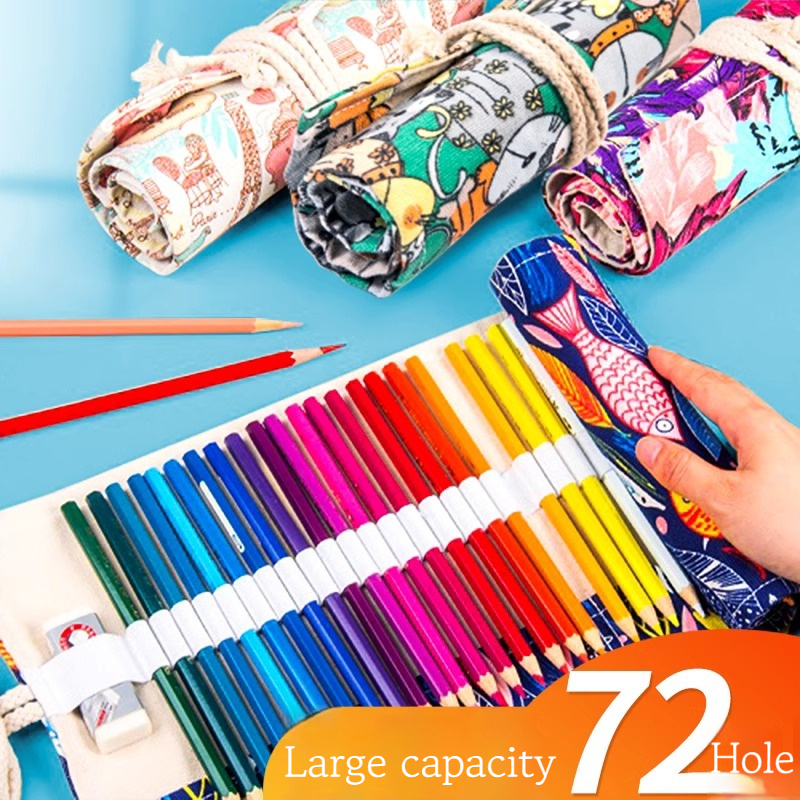 36/48/72 Holes Roll Art Pencil – Pen Pouch Roll Bewertung und Preis
