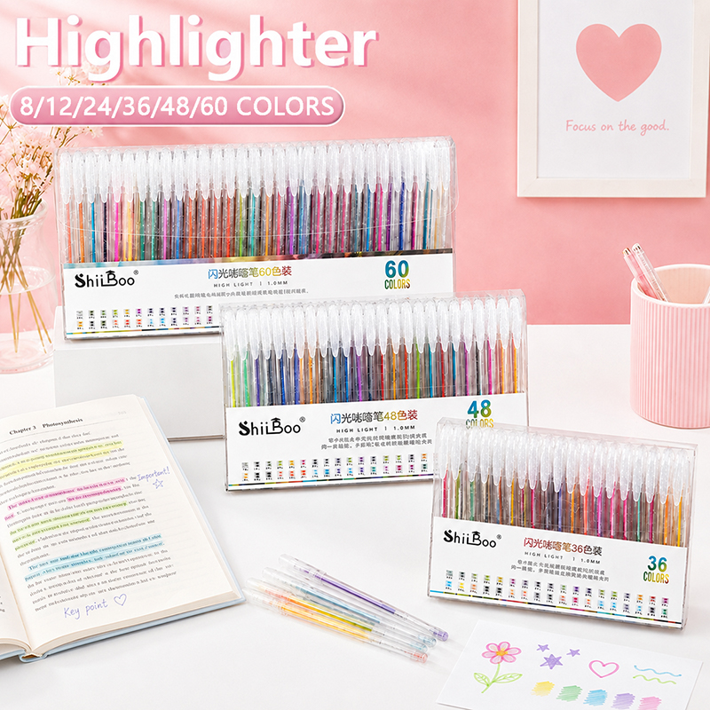 8-60 Colors Glitter Gel Pen Se – Highlighter Set Pastel Bewertung und Preis