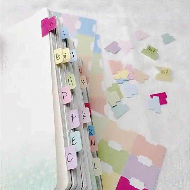 Colorful Sticky Index Tabs - W – Index Tab Divider Bewertung und Preis