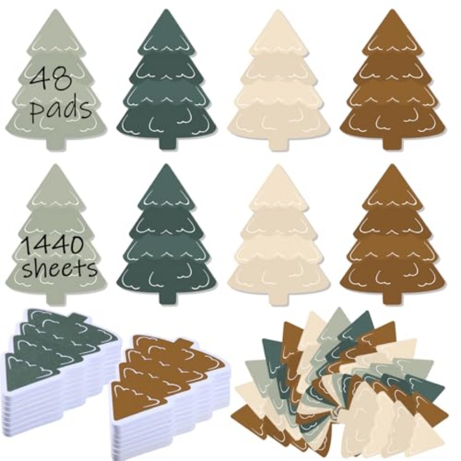 48 Pads 1440 Sheets Christmas  – Memo Pad Sticky Bewertung und Preis