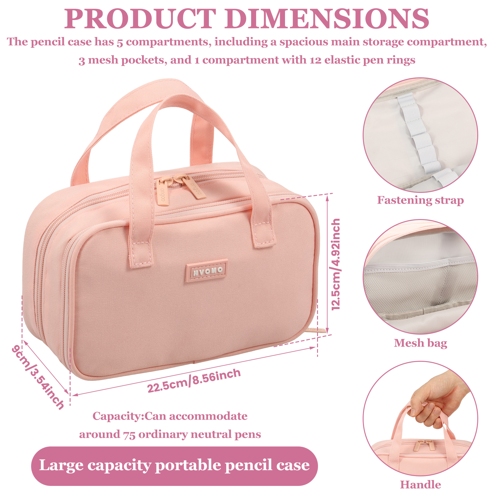 Large Capacity Pencil Case 5 C – Pen Pouch Roll Bewertung und Preis