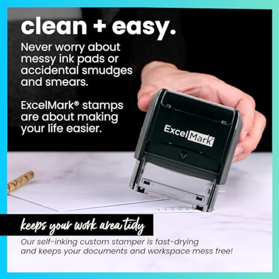 Self Inking Rubber Stamp - Red – Self Inking Stamp Bewertung und Preis